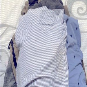 Polo and St John’s Bay shorts